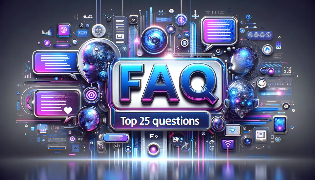 FAQ page about AI girlfriendsTop 25 Questions