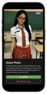 Candy AI app shown on a phone